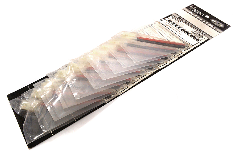 1104 Eagle Racing 7.2V Gold Plated Tamiya Type Connectors w/wires 10pcs - Image 1