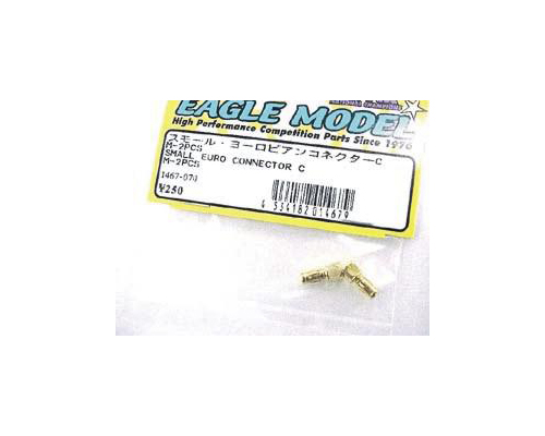 1467 Eagle Model 3.5mm Male Gold Plated Small Euro Connector - Image 1