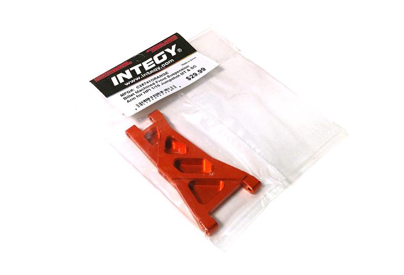 17.ZE20 Replacement Part for C26741ORANGE Front Arm for HPI 1/10 Jumpshot MT, SC, ST - Image 1
