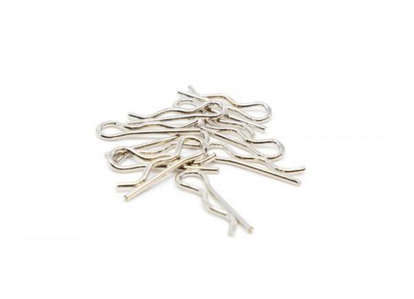 1UP10301 1up Racing Chrome Body Clips (10) for 5-6mm Body Post - Image 1