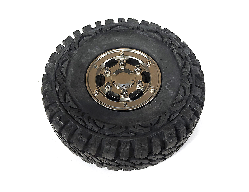 22.F08 Replacement 1.9 Size Beadlock Wheel w/ Tire for C26416 8X8 Off-Road Truck - Image 1