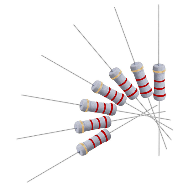 22.ZC28 10pcs 2.2K Ohm 1 Watt 5% Tolerance Metal Oxide Film Resistors - Image 1