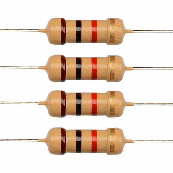 22.ZD17 10pcs 1K Ohm 1/4 Watt 5% Tolerance Carbon Film Resistors - Image 1