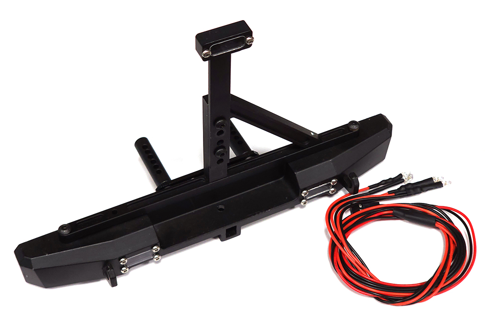 24.ZC29 Realistic 1/10 Rear Bumper with Lights for TRX-4 & SCX-10 - Image 1