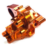 Orange Billet Machined Rear Bulkhead for Traxxas 1/10 Maxx 4S (new, damaged)