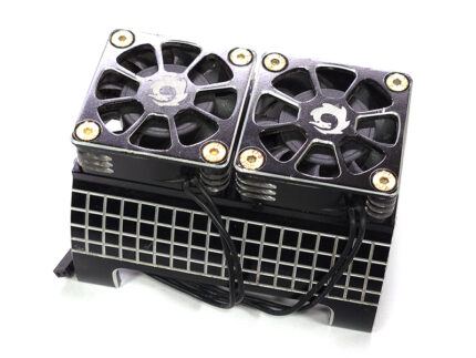 Alloy Heatsink w/ Cooling Fans for 1/5 Scale 55-58mm O.D. Size Motor (used)