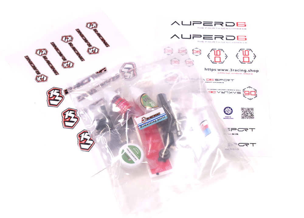 25.AG47 Replacement Tool Bag + Stickers for 3RACING KIT-SAKURA-D6S-B-UMR - Image 1