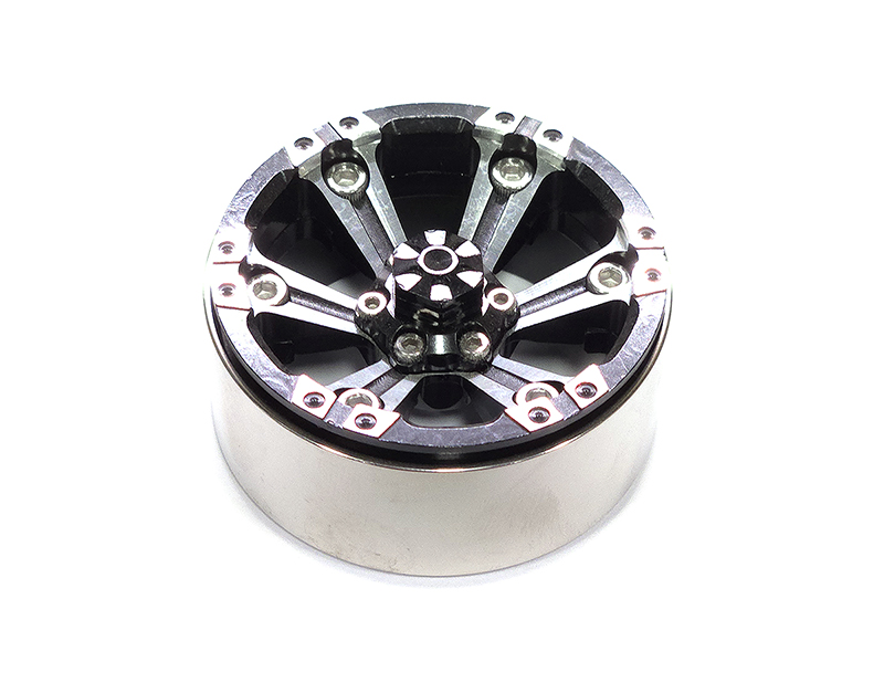 25.K02 Replacement Part for OBM-BRW760932ABLACK 1/10 Scale Crawler 6 Spokes Wheel - Image 1