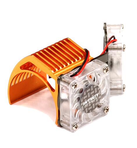 2961ORANGE Twin Motor Cooling Fan + Heatsink 540/550 - Image 1