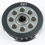 3Racing Aluminum Center One Way Pulley Gear T24