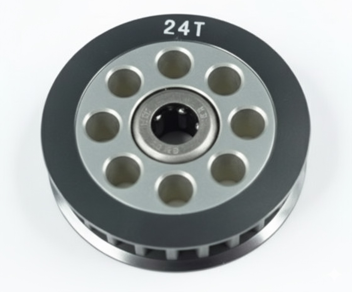 3RAC-3PYW24 3Racing Aluminum Center One Way Pulley Gear T24 - Image 1