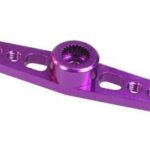 3Racing 2.6mm Aluminum Double Servo Arm for Ko Propo/Sanwa - Purple
