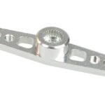 3Racing 2.6mm Aluminum Double Servo Arm for Ko Propo/Sanwa - Silver