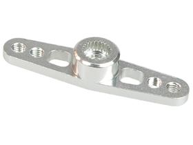 3RAC-HKD26SI 3Racing 2.6mm Aluminum Double Servo Arm for Ko Propo/Sanwa - Silver - Image 1