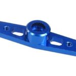 3Racing 3.0 mm Aluminum Double Servo Arm for Ko Propo/Sanwa - Blue