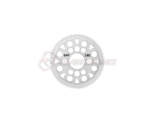 3RAC-SG64102V2 3Racing 64 Pitch Plastic Spur Gear 102T Ver.2 - Image 1