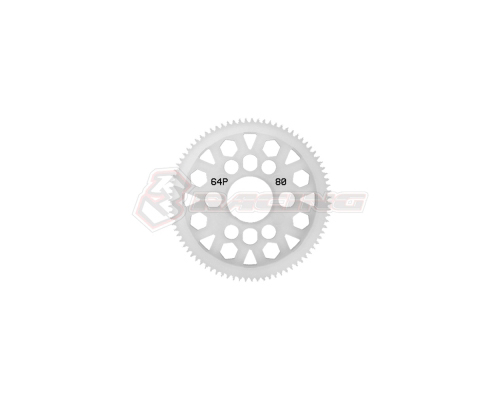 3RAC-SG6480 3Racing 64 Pitch Plastic Spur Gear 80T - Image 1