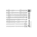 3Racing Numbers and Text Label (Transparent/Black)