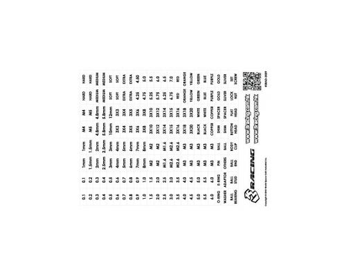 3RAD-SK09 3Racing Numbers and Text Label (Transparent/Black) - Image 1