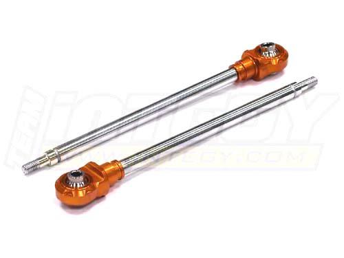 BAJ065ORANGE Replacement Rear Shafts and Rod Ends (2) for Baja Piggyback Shocks BAJ058 - Image 1