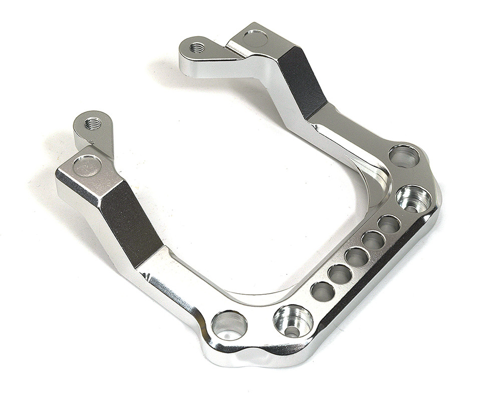 BAJ105SILVER Billet Machined Type III Rear Bumper Set for HPI Baja 5B, 5T & 5B2.0 - Image 1