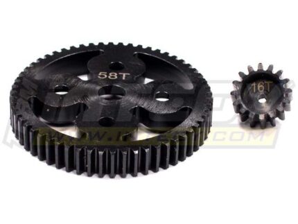 HD Steel Gear Set 16T+58T for HPI Baja 5B, 5T & 5B2.0