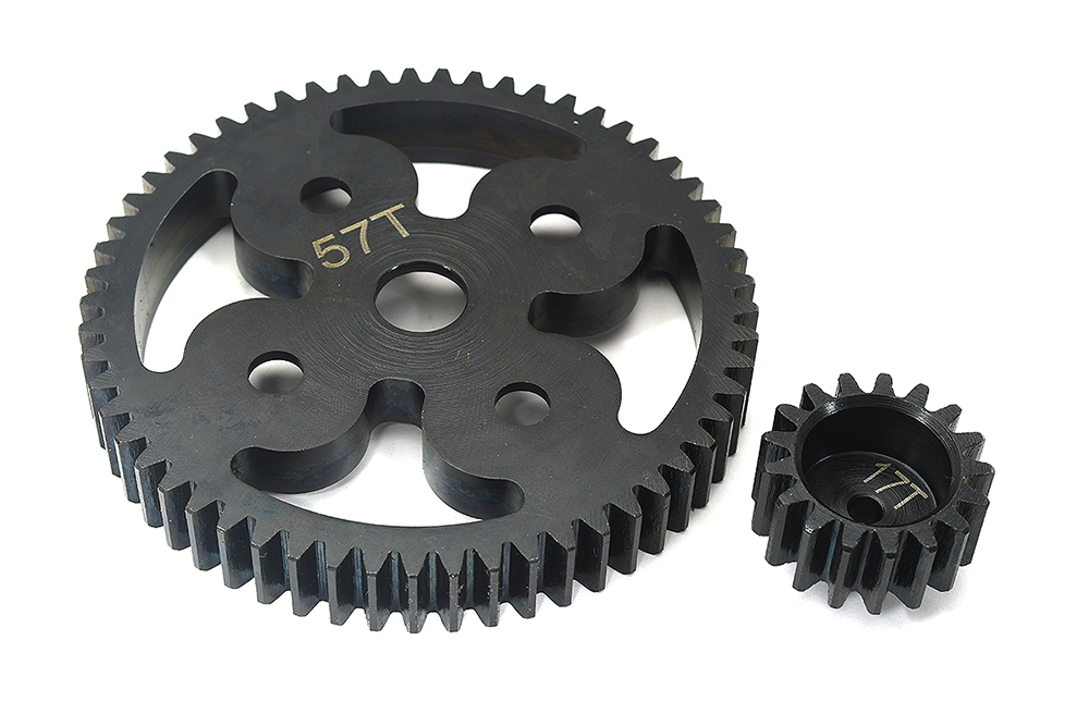 BAJ110 HD Steel Gear Set 17T+57T for HPI Baja 5B, 5T & 5B2.0 - Image 1