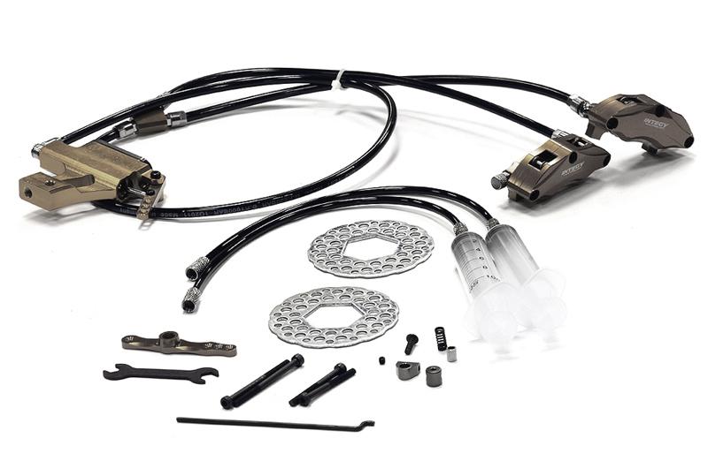 BAJ226GREY Billet Machined Type IV Hydraulic Front Brake System for HPI Baja 5B, 5T & 5SC - Image 1