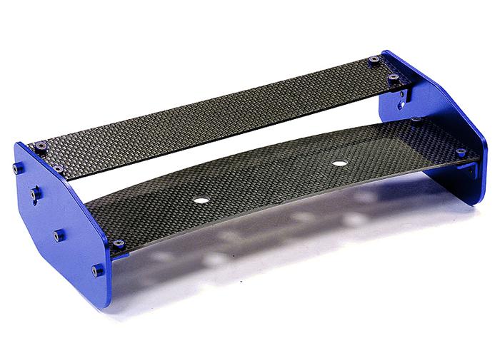BAJ248BLUE Type III Carbon Fiber Adjustable Rear Wing for HPI Baja 5B & 5B2.0 - Image 1