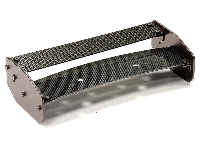 BAJ248GUN Type III Carbon Fiber Adjustable Rear Wing for HPI Baja 5B & 5B2.0 - Image 1