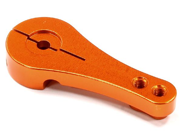 BAJ344ORANGE Billet Machined Steering Servo Horn 17T for HPI Baja 5B, 5T, 5SC r=26.5 & 31.5mm - Image 1