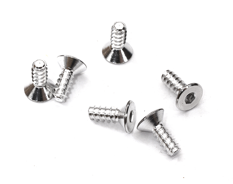 C22287 7075 Lightweight Aluminum Flat Head Tapping Screw (6) 3x8mm - Image 1