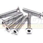 7075 Lightweight Aluminum Flat Head Tapping Screw (6) 3x18mm