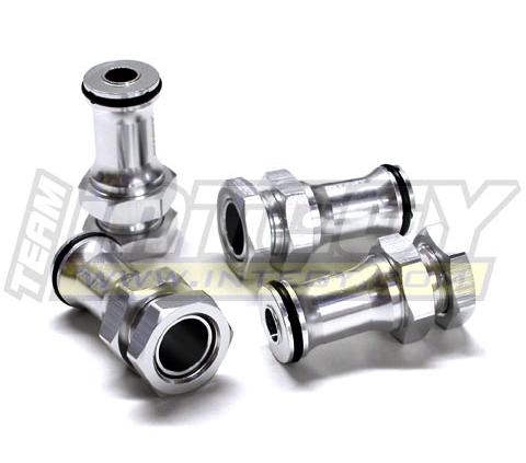 C22469SILVER Extended EXT Wheel Adapter 23mm Hex (4) for Savage-X, 21 & 25 - Image 1