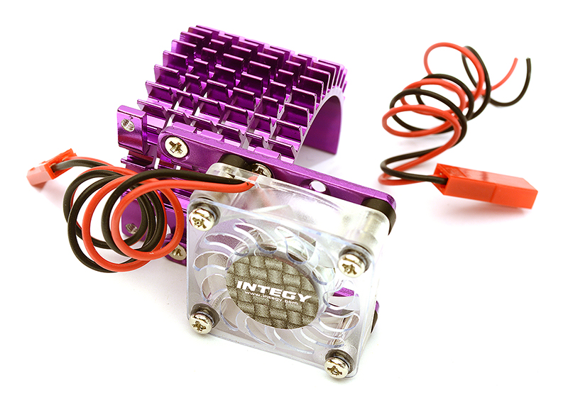 C22480PURPLE Side Mount Super Motor Heatsink+Fan for 540 Size - Image 1