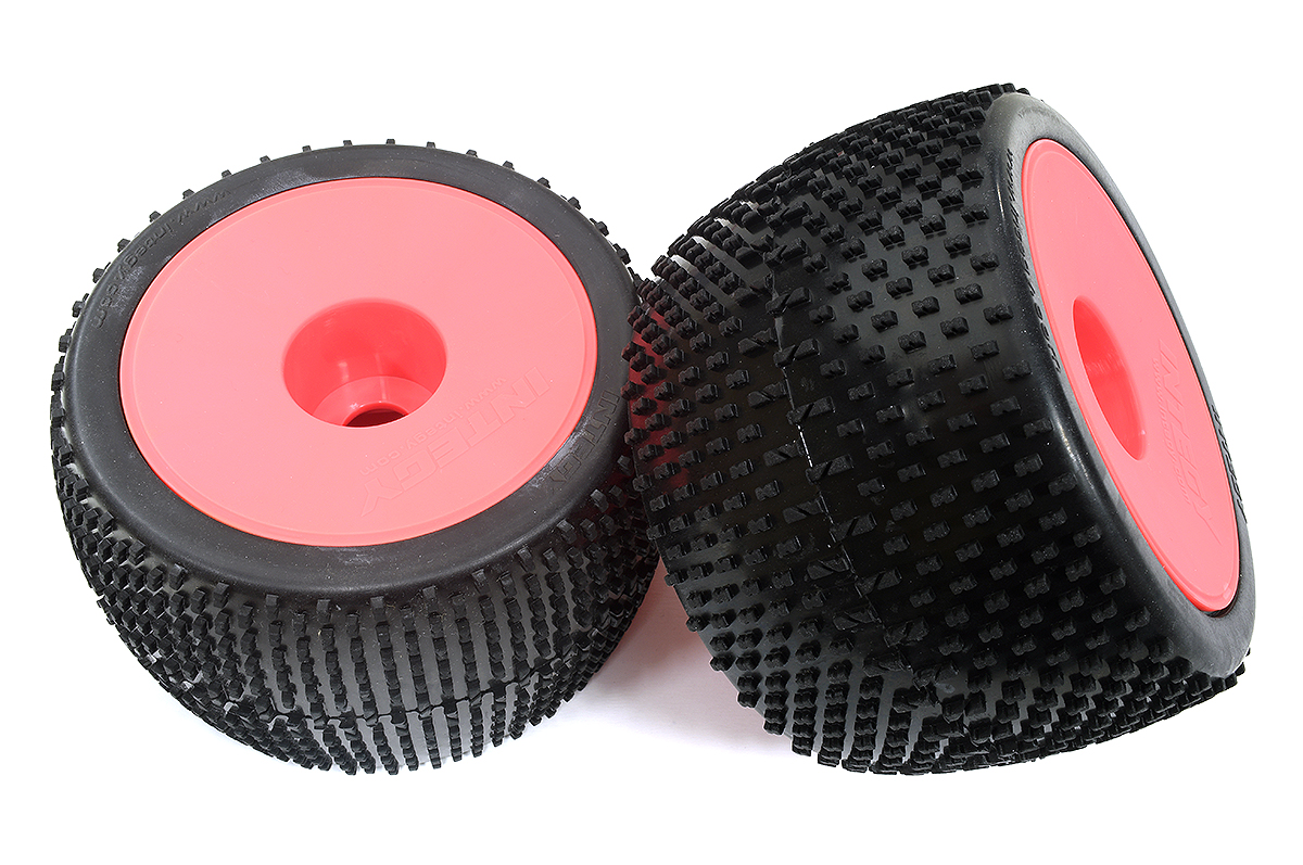 C22482ORANGE X-Wide Monster Wheel & Tire(2) H-Pattern (40 size) (O.D.=140mm) - Image 1