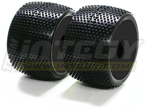 C22498BLACK X-Wide Monster Wheel & Tire(2)SQ-Pattern (40 size) (O.D.=140mm) - Image 1