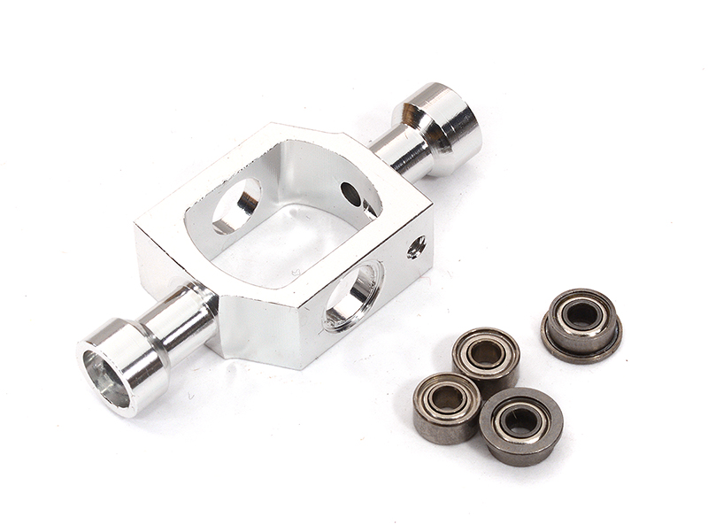 C22520SILVER Precision Seesaw Holder for Align T-Rex 450/SE - Image 1