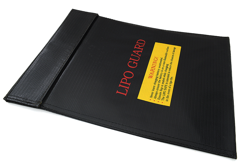 C22532BLACK LiPo Guard Large Battery Bag (295x230mm) for Charging and Storage - Image 1