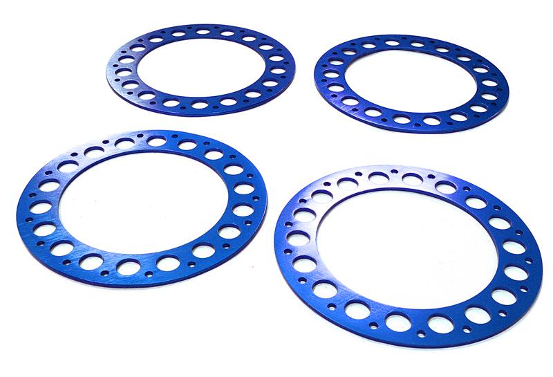 C22615BLUE Outer Black Ring O.D.102mm (4) for 40 Size Type Beadlock Wheel - Image 1