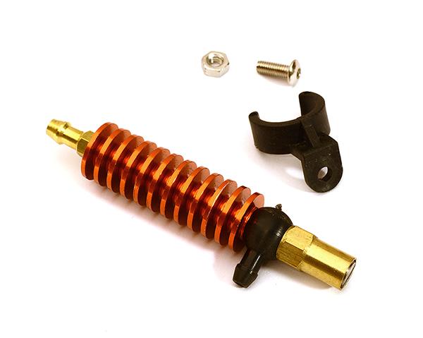 C22624ORANGE Fuel Cooler+Adjustment Needle for Monster Truck & 1/10 Scale Nitro Engine - Image 1