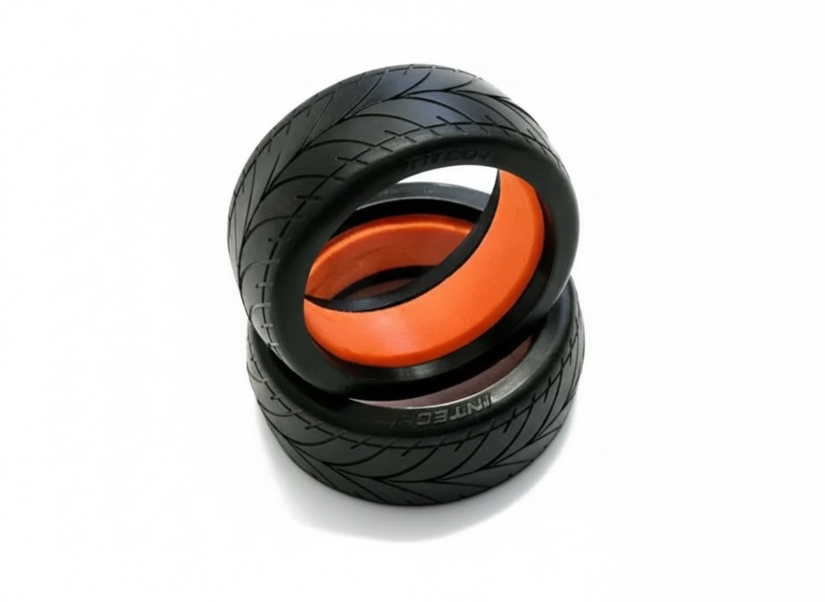 C22688 1/8 Buggy V-Tire (2) w/ Soft Molded Insert (O.D.=105mm) - Image 1