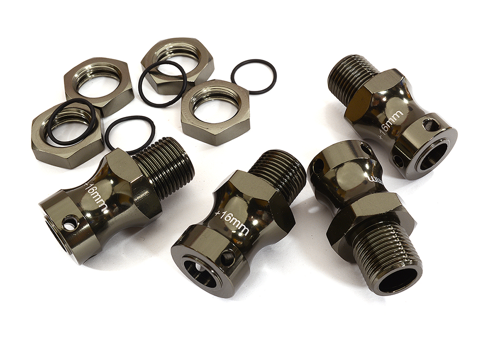 C22698GUN 17mm Hex Hub (4) for 1/8 Buggy & Off-road+16mm Offset - Image 1
