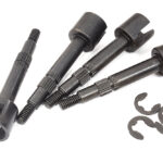 Wheel Axle (4) for Stock Tamiya Clod Buster Type Wheel Hub