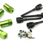 Extended EXT +15mm Axle and Wheel Hub for Axial SCX-10 w/ 4WS setup