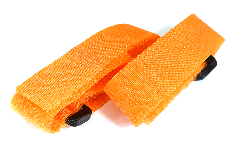 C23108ORANGE Universal Battery Straps (2) 270mm length - Image 1