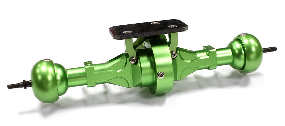 C23112GREEN Rear Axle for AX10 and other 2.2 Custom DIY (WK must use C23182) AX80003 AX80020 - Image 1