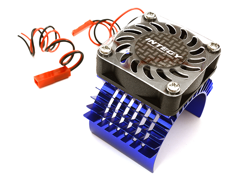 C23138BLUE Super Motor Heatsink+Cooling Fan 750 for Traxxas Summit - Image 1