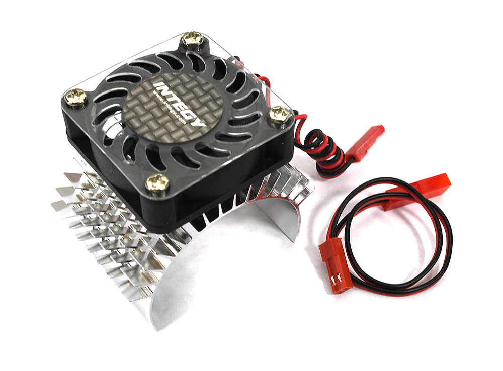 C23138SILVER Super Motor Heatsink+Cooling Fan 750 for Traxxas Summit - Image 1
