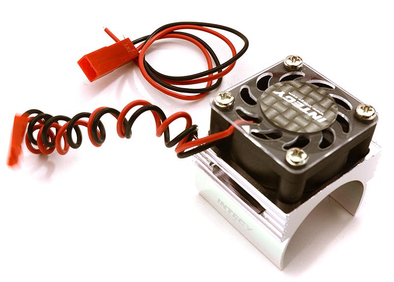 C23141SILVER Super Brushless Motor Heatsink+Cooling Fan for Traxxas 1/16 ERevo, Slash, Summit - Image 1